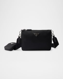 ショルダーバッグ PRADA RE-NYLON AND LEATHER CROSSBODY BAG Prada Men's Re-Nylon Crossbody Bag | Neiman Marcus