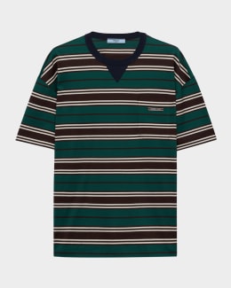 Prada Open Weave Short-Sleeve Top | Neiman Marcus