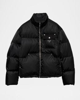 Prada Men's Corduroy Puffer Jacket | Neiman Marcus