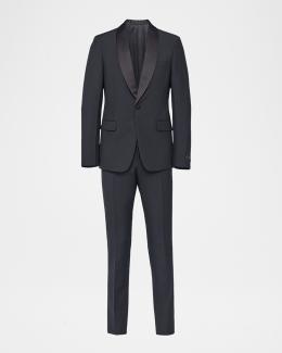 Prada Men's Silk Single-Breasted Two-Piece Suit | Neiman Marcus