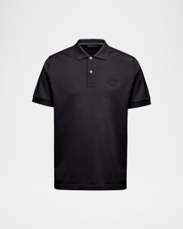 Prada Men's Layered Cotton Polo Shirt | Neiman Marcus