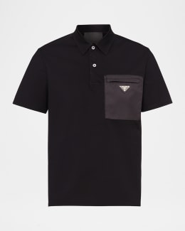 トップス 00s Prada Sports layered polo shirts Prada Men's Double-Layer Polo Shirt | Neiman Marcus