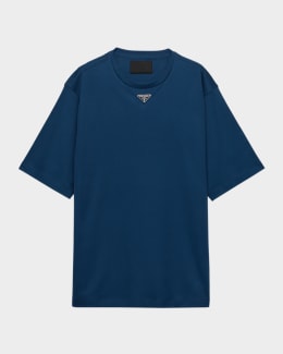 Prada Men's Jersey Logo Graphic T-Shirt | Neiman Marcus