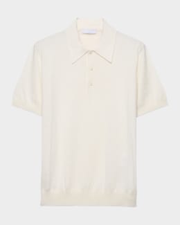 PRADA コットンシルク 長袖ポロシャツ M 2025SS PRADA コットンシルク 長袖ポロシャツ M 2025SS Prada Silk Knit Long