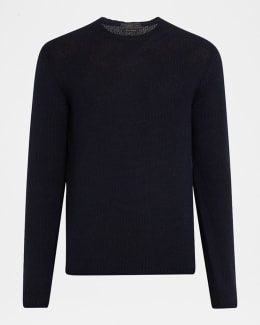 dunhill Men's Superfine Cashmere Quarter-Zip Sweater | Neiman Marcus