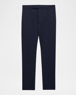 パンツ MONCLER Twill trousers Moncler Men's Matte Black Belted Twill Trousers | Neiman Marcus