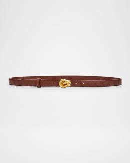 Bottega Veneta Intrecciato Braided Nappa Leather Belt  display picture 2