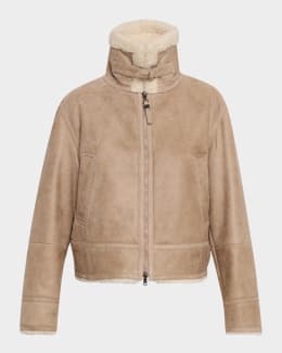 Brunello Cucinelli Indigo Single-Breasted Crop Jacket