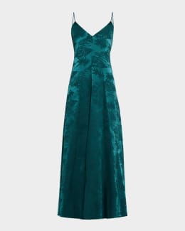 Acler Pennar Belted Long-Sleeve Maxi Dress | Neiman Marcus