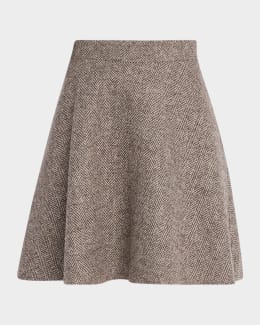 Prada Zip-Front Light Re-Nylon Full Midi Skirt | Neiman Marcus