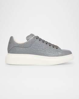 スニーカー LARRY LOW-TOP LEATHER SNEAKERS McQueen Men's Larry Leather Oversized Low-Top Sneakers