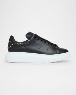 McQueen Men's Larry Leather Oversized Low-Top Sneakers