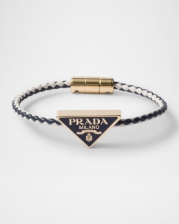 Prada Flower Braided Cord Bracelet | Neiman Marcus