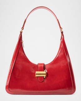 STAUD Mel Leather Shoulder Bag | Neiman Marcus