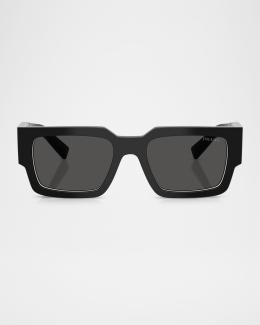 Prada Men's Linea Rossa PS A03S Rectangular Sunglasses | Neiman Marcus