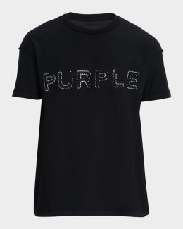 PURPLE Men's Painted Wordmark Tee | Neiman Marcus