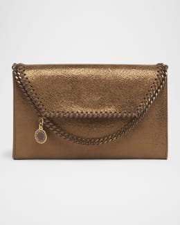 Gancino Flap Leather Wallet on Chain | Neiman Marcus