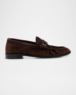 Saint Laurent Men's Ryan 05 Leather Penny Loafers | Neiman Marcus