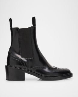 Gabriela Hearst 70mm Cassidy Western-Style Leather Booties