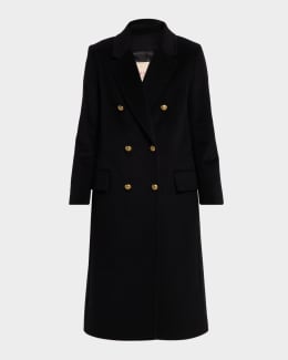 ち*わ様 ancellm DOUBLE-BREASTED COAT(BLACK) ち*わ様 ancellm DOUBLE-BREASTED COAT(BLACK) SEMI-DOUBLE TAILORED