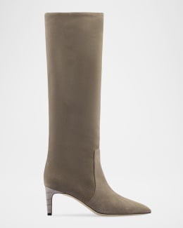 Paris Texas Lavinia Suede Over-the-Knee Boots | Neiman Marcus