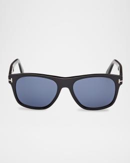 TOM FORD Men's Barron Acetate Square Sunglasses | Neiman Marcus
