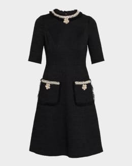 The Deco Lace Mini Dress | Neiman Marcus
