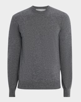 FRAME Men's Wool and Cotton Quarter-Zip Sweater | Neiman Marcus