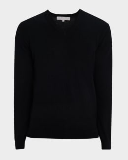 dunhill Men's Superfine Cashmere Quarter-Zip Sweater | Neiman Marcus
