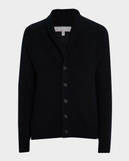 Prada Men's Superfine Wool Half-Zip Cardigan Jacket | Neiman