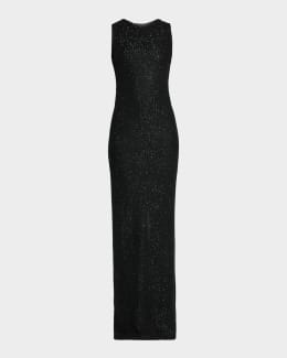 BCBGMAXAZRIA Sequin-Embellished Cutout Gown | Neiman Marcus