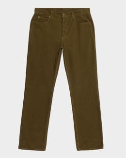 Saint Laurent Men's Loose-Fit Faded Denim Jeans | Neiman Marcus