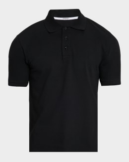 Saint Laurent Men's Pique Polo Shirt | Neiman Marcus