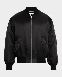 【関税＆送料込み】Prada Logo-AppliquAC Leather Bomber Jack Prada Nappa Leather Bomber Jacket | Saks Fifth Avenue