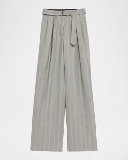Dries Van Noten Pritty Skirt Overlay Wide-Leg Pants | Neiman Marcus