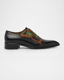 Dolce&Gabbana Men's Embellished Suede Derby Shoes, Nerojet, Men's, 42, Formal & Dress Shoes Derby Shoes