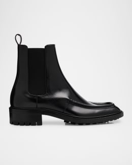 Saint Laurent Men's Wyatt 40 Leather Chelsea Boots | Neiman Marcus