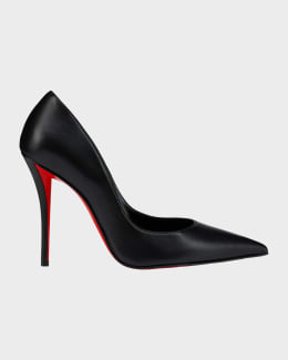 Christian Louboutin 80mm Miss Z Suede Pumps | Neiman Marcus