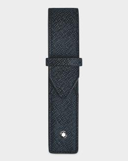 Montblanc Medium Leather Notebook | Neiman Marcus