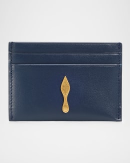 Christian Louboutin Kios Card Case in Leather with Loubinthesky