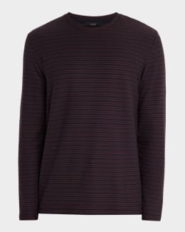 Theory Men's Striped Long-Sleeve T-Shirt | Neiman Marcus