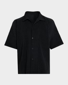 Homme Plisse Issey Miyake 半袖シャツ Homme Plissé Issey Miyake Monthly Colors July Shirt in Black