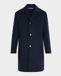 Theory Men's Car Coat in Luxe New Divide | Neiman Marcus