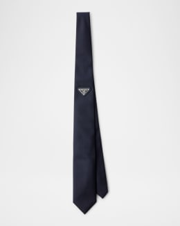 Prada Men's Regimental Stripe Silk Tie | Neiman Marcus