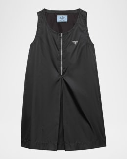 Tシャツ・カットソー PRADA SLEEVELESS DRESS IN RE-NYLON PIUMA Prada Sleeveless Re-Nylon Dress | Black | FARFETCH