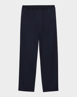 Prada Men's Pleated Twill Pants | Neiman Marcus