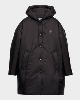 Prada Lightweight Re-Nylon Oversized Raincoat | Neiman Marcus