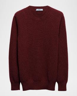 Prada Plunging V-Neck Cashmere Sweater | Neiman Marcus