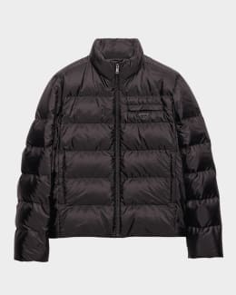 Prada Men's Single-Breasted Wool Jacket | Neiman Marcus