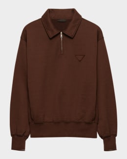 PRADA ロゴワッペン　ポロシャツ Prada Men's Conceptual Logo Polo Shirt | Neiman Marcus
